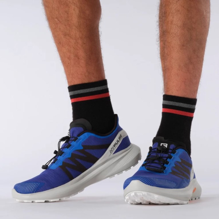 Salomon Hypulse Men's Trail Running Shoes Blue | CA 1M76